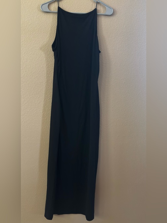 Dresses & Skirts - Black Sleeveless Maxi Dress - Elegant Minimalist Style